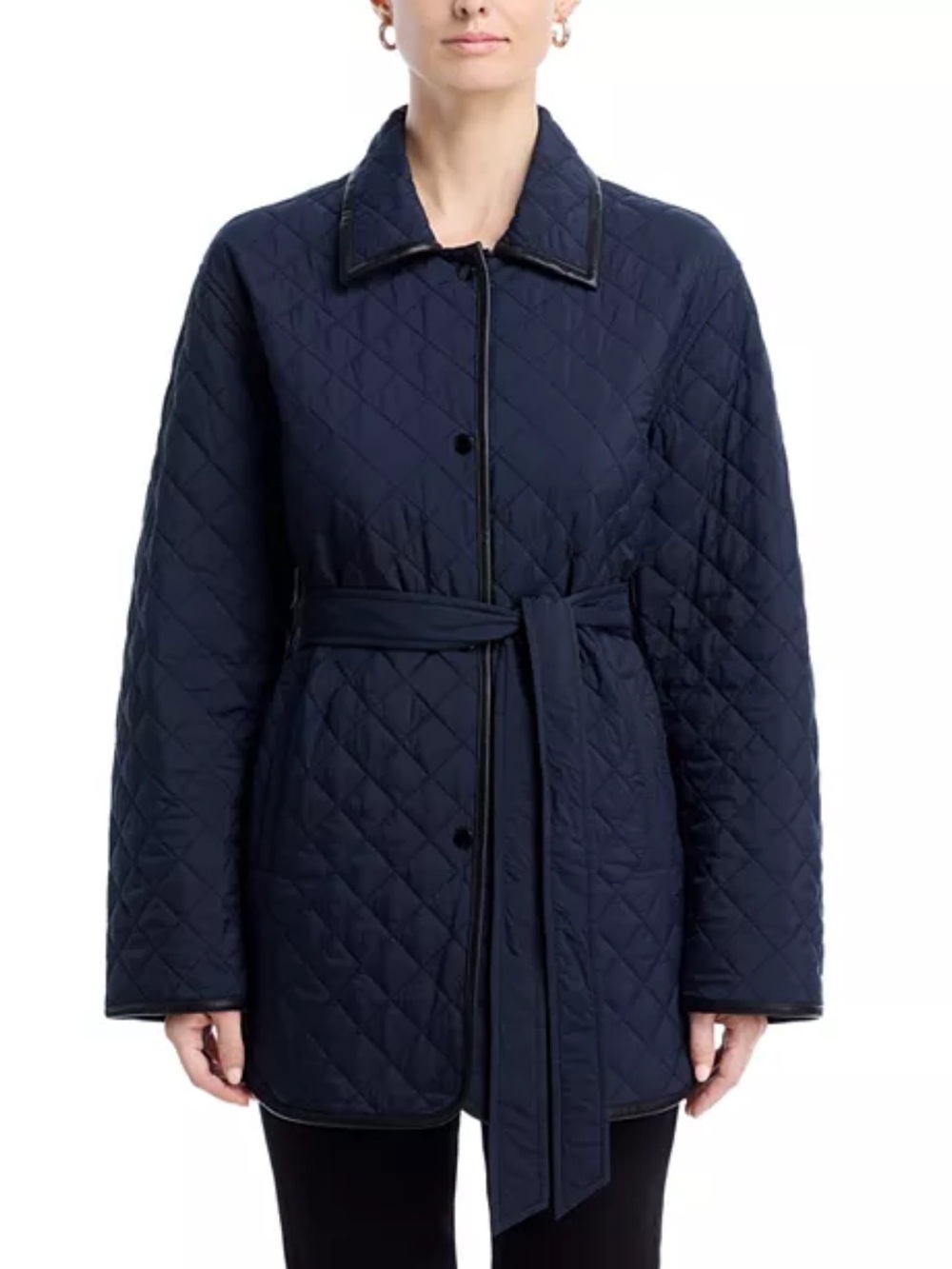 rag & bone Quilted Light Weight Riding Jacket - Navy